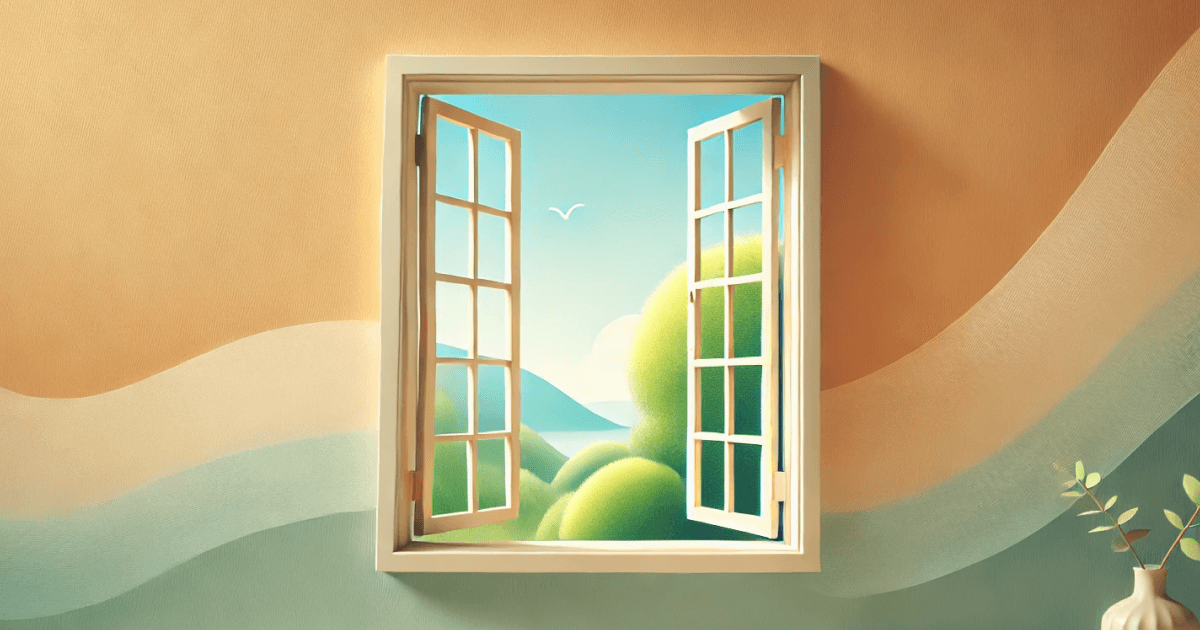 분위기를 바꾸고 싶다면 창문부터 열자